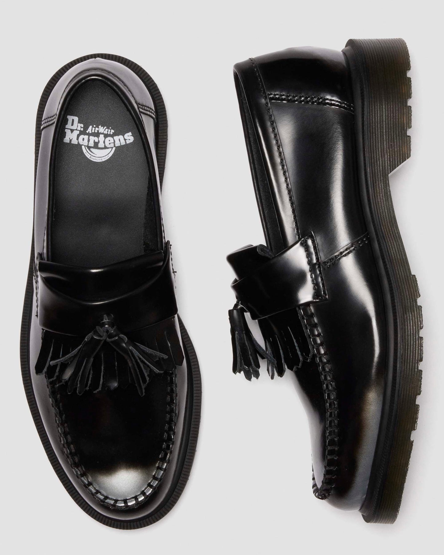 Adrian Tassel Arcadia Rub Off Leather Loafers