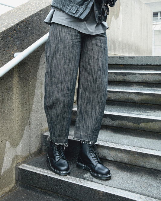 1460 White Stitch Polished Smooth Leather Ankle Boots