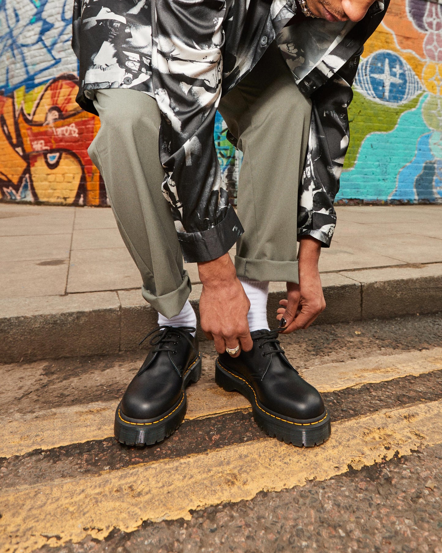 1461 Bex Smooth Leather Oxford Platform Shoes