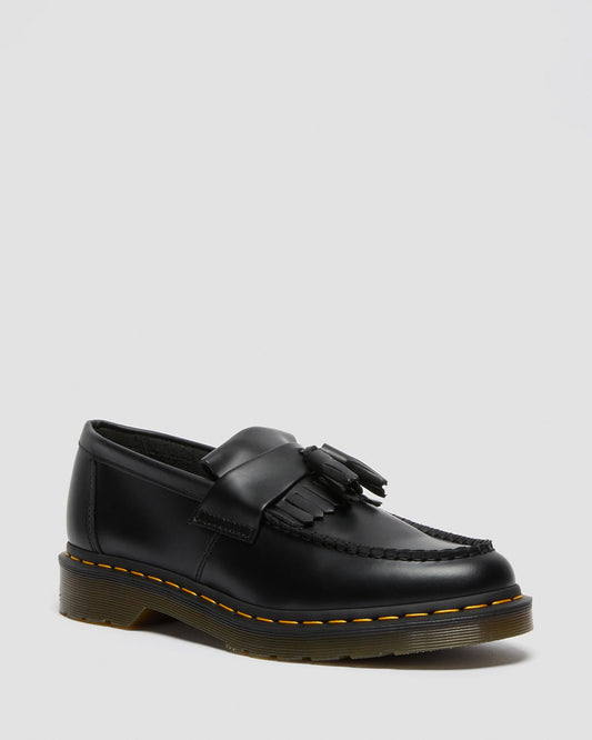 Adrian Yellow Stitch Smooth Leather Loafers