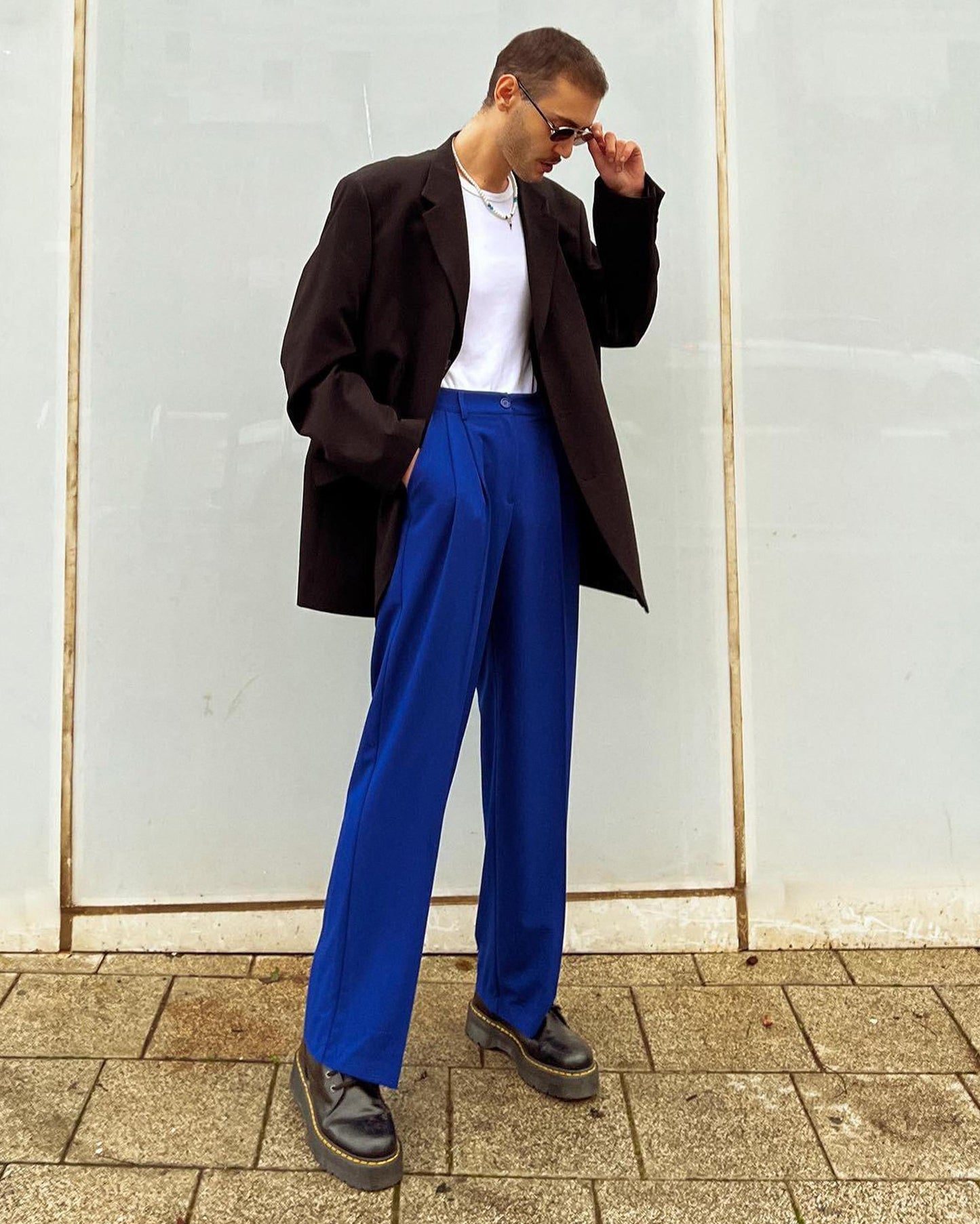 1461 Quad Polished Smooth Leather Oxford Platform Shoes