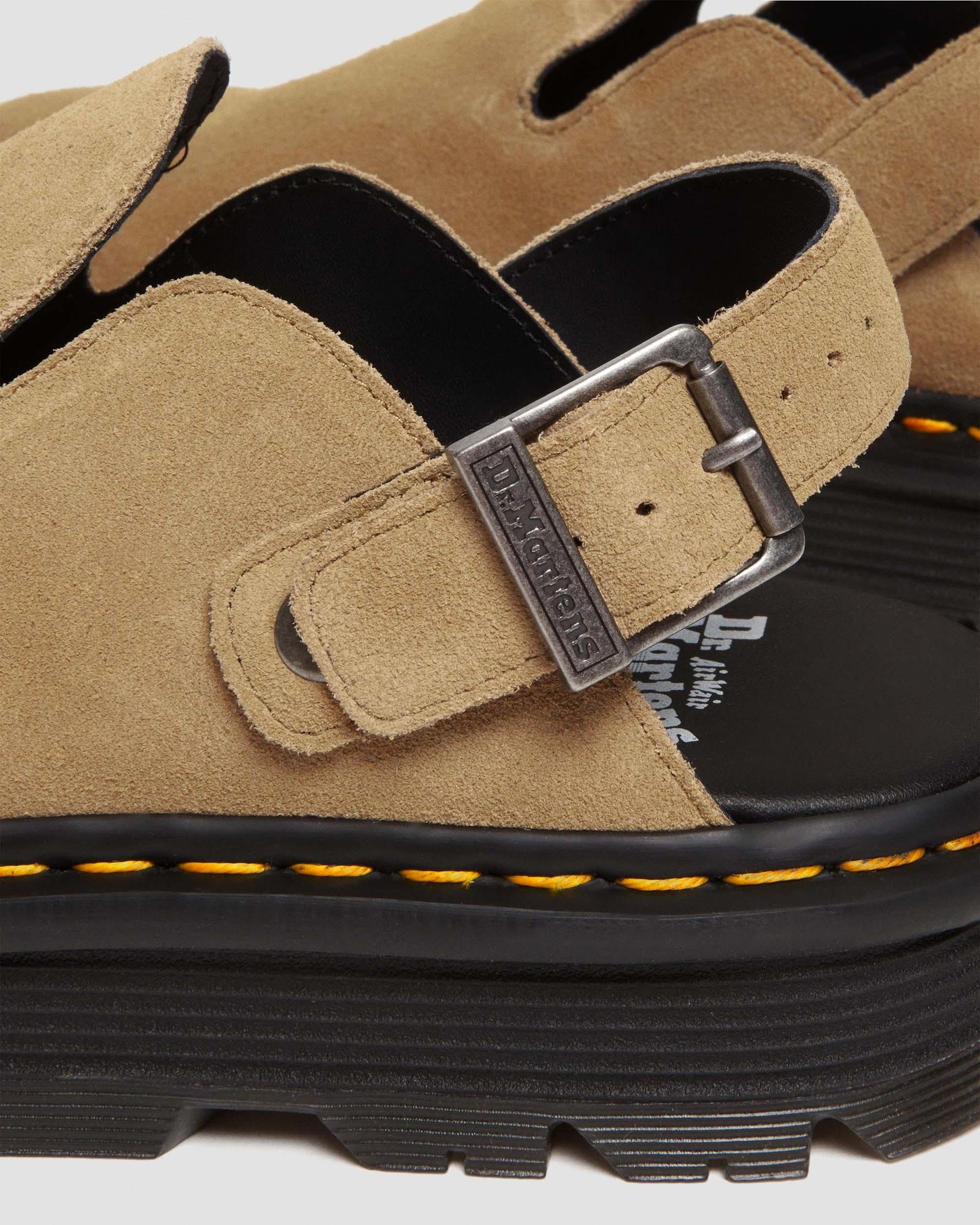 Zebzag Suede Casual Slingback Platform Mules in Savannah Tan