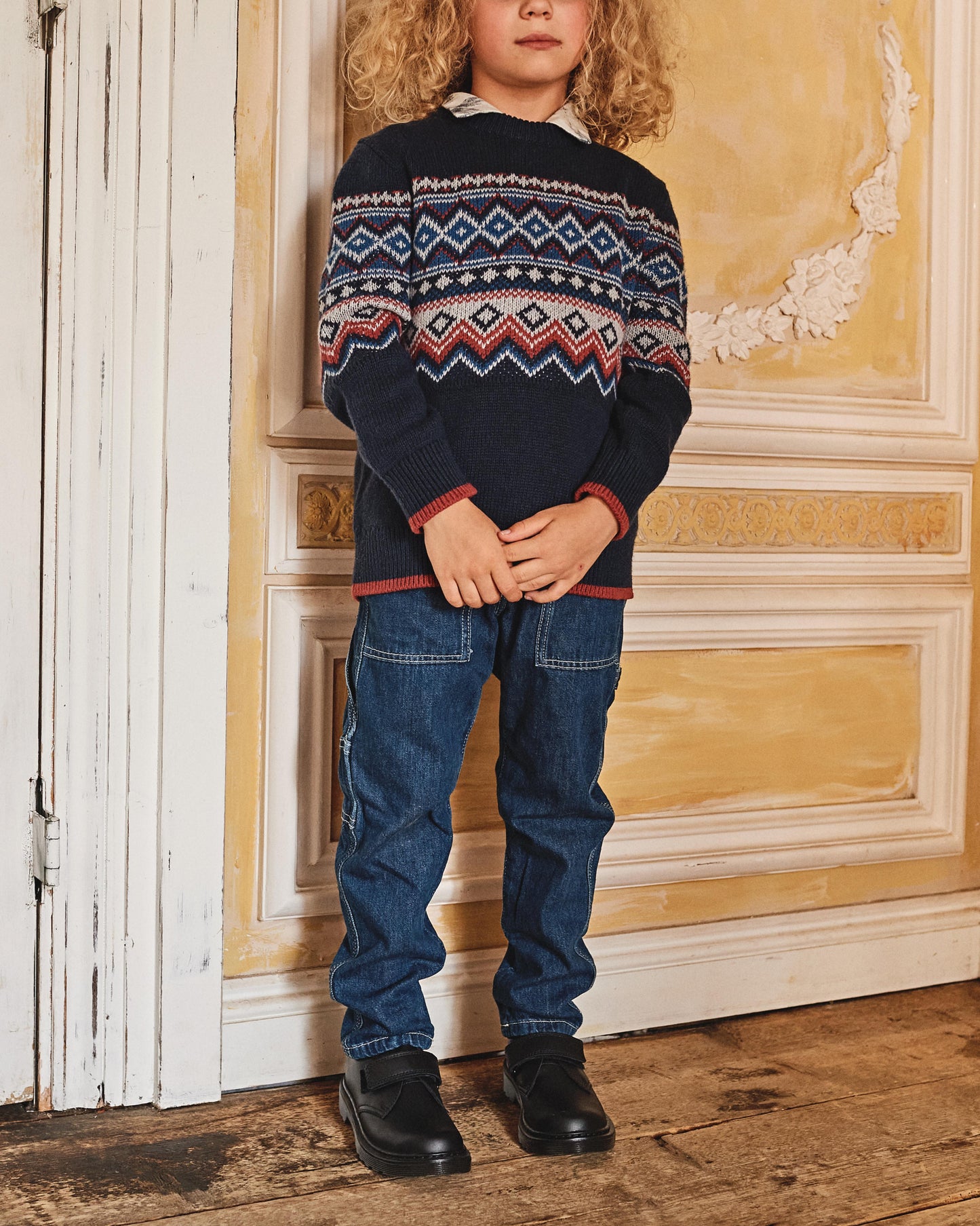 Junior Kamron Mono Leather Strap Oxford Shoes