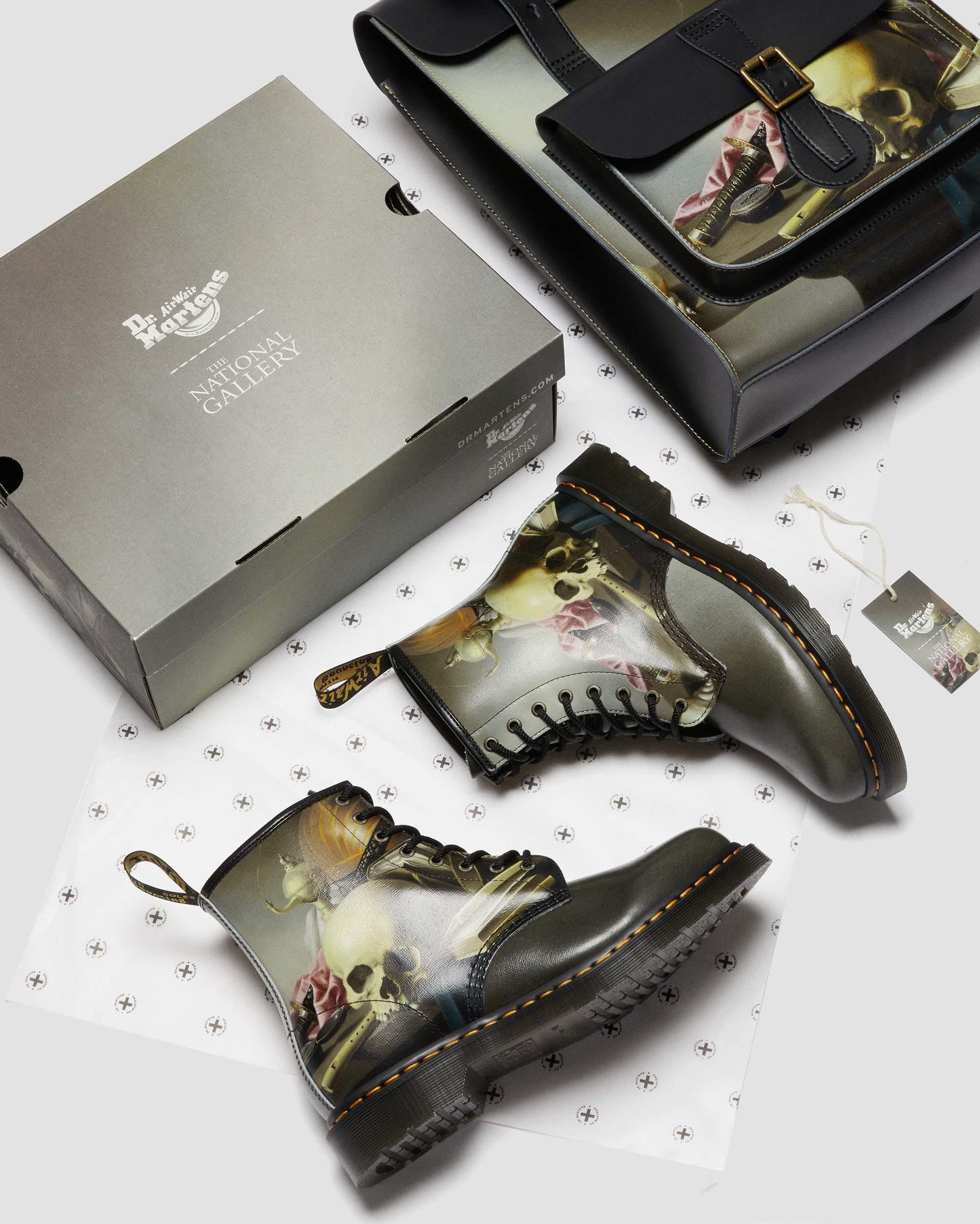 THE NATIONAL GALLERY 1460 HARMEN STEENWYCK LEATHER Ankle BOOTS