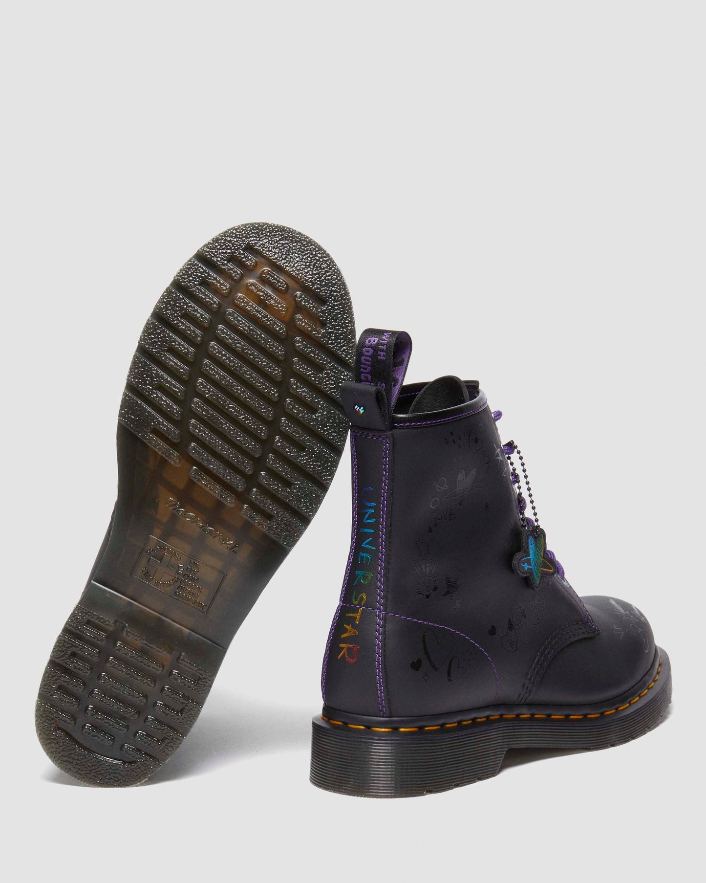 BT21 1460 Nappa Leather Lace Up Ankle Boots