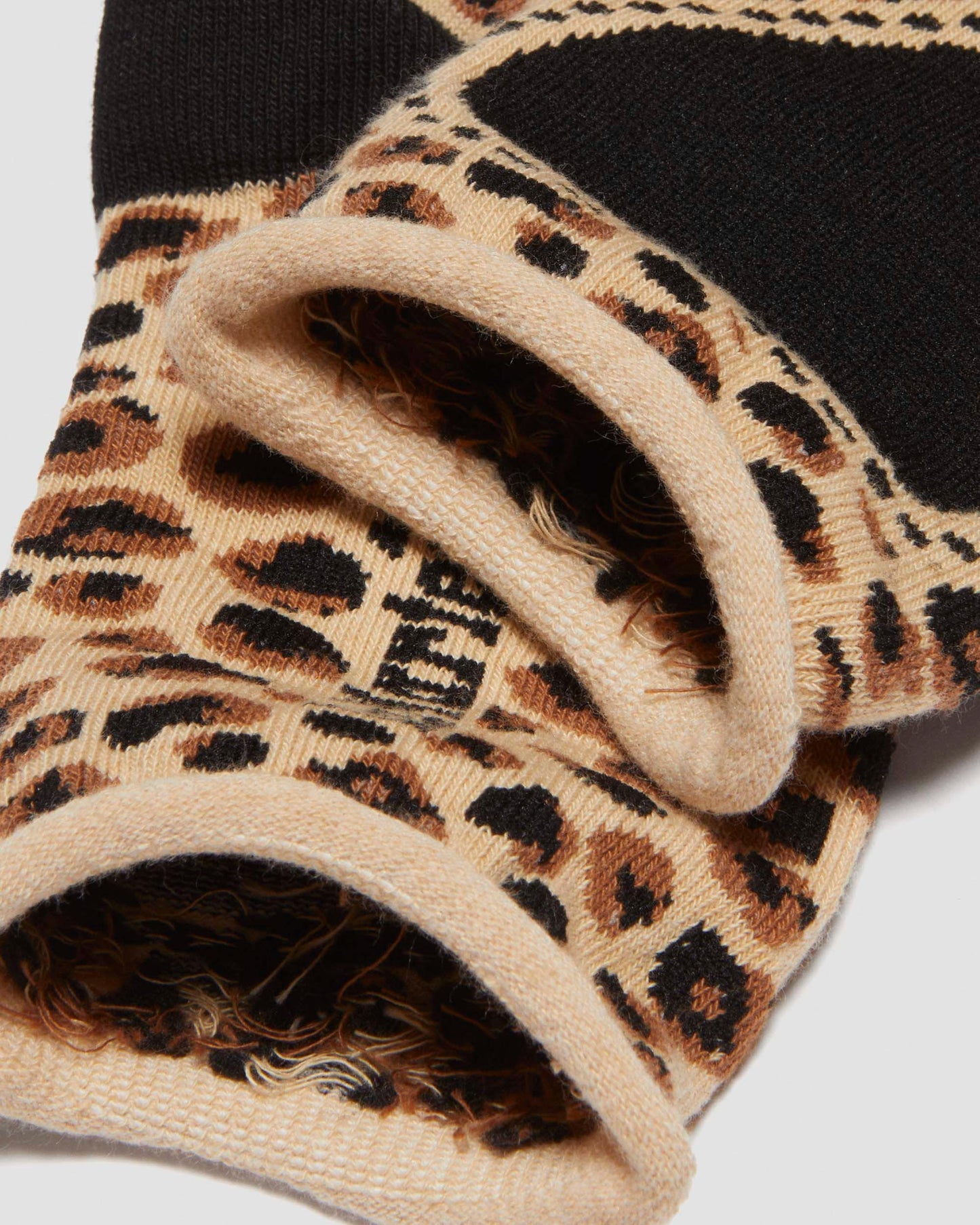 Leopard Heart Cotton Blend Socks