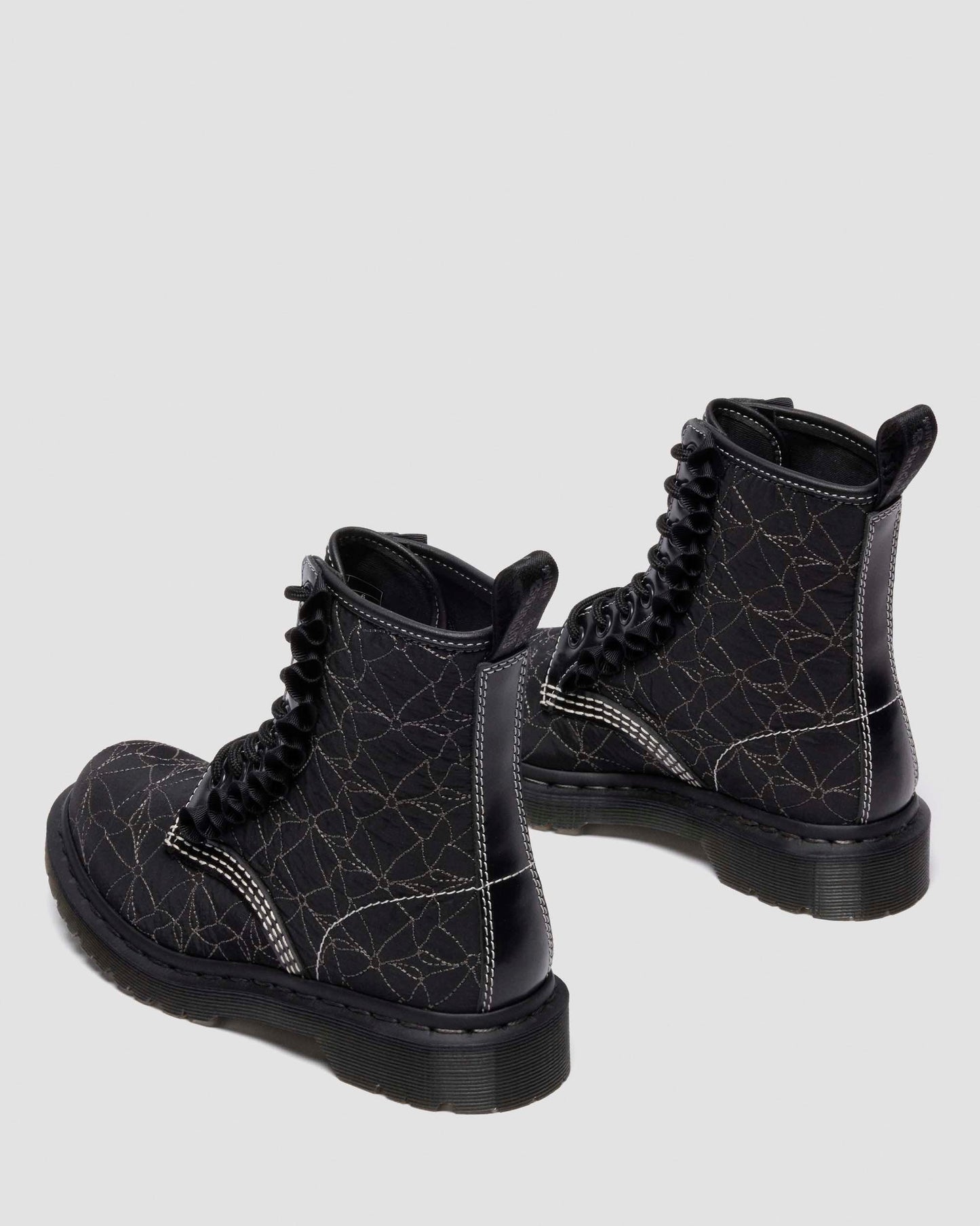 1460 Frill Leather Lace Up Boots