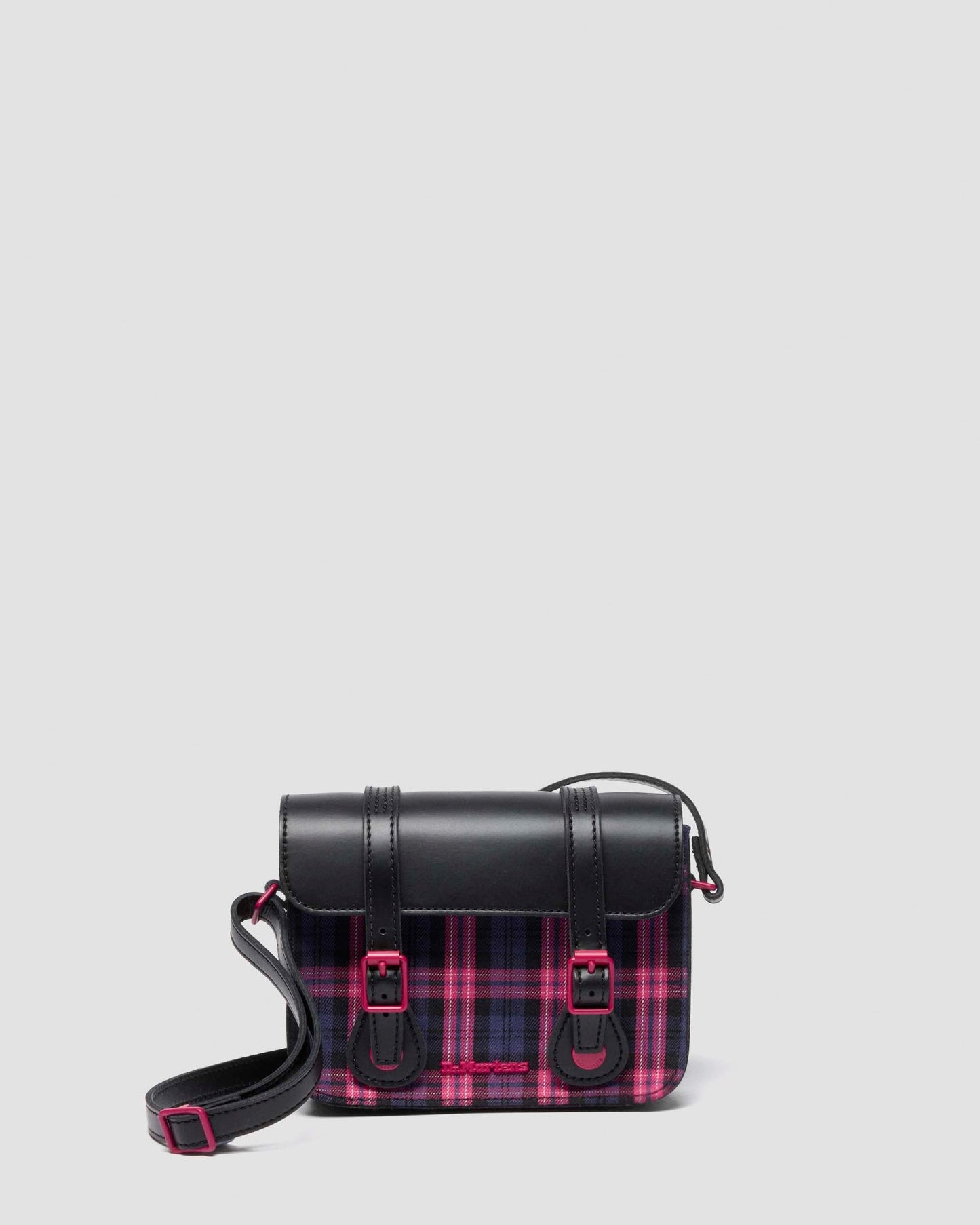 7" Leather & Tartan Satchel