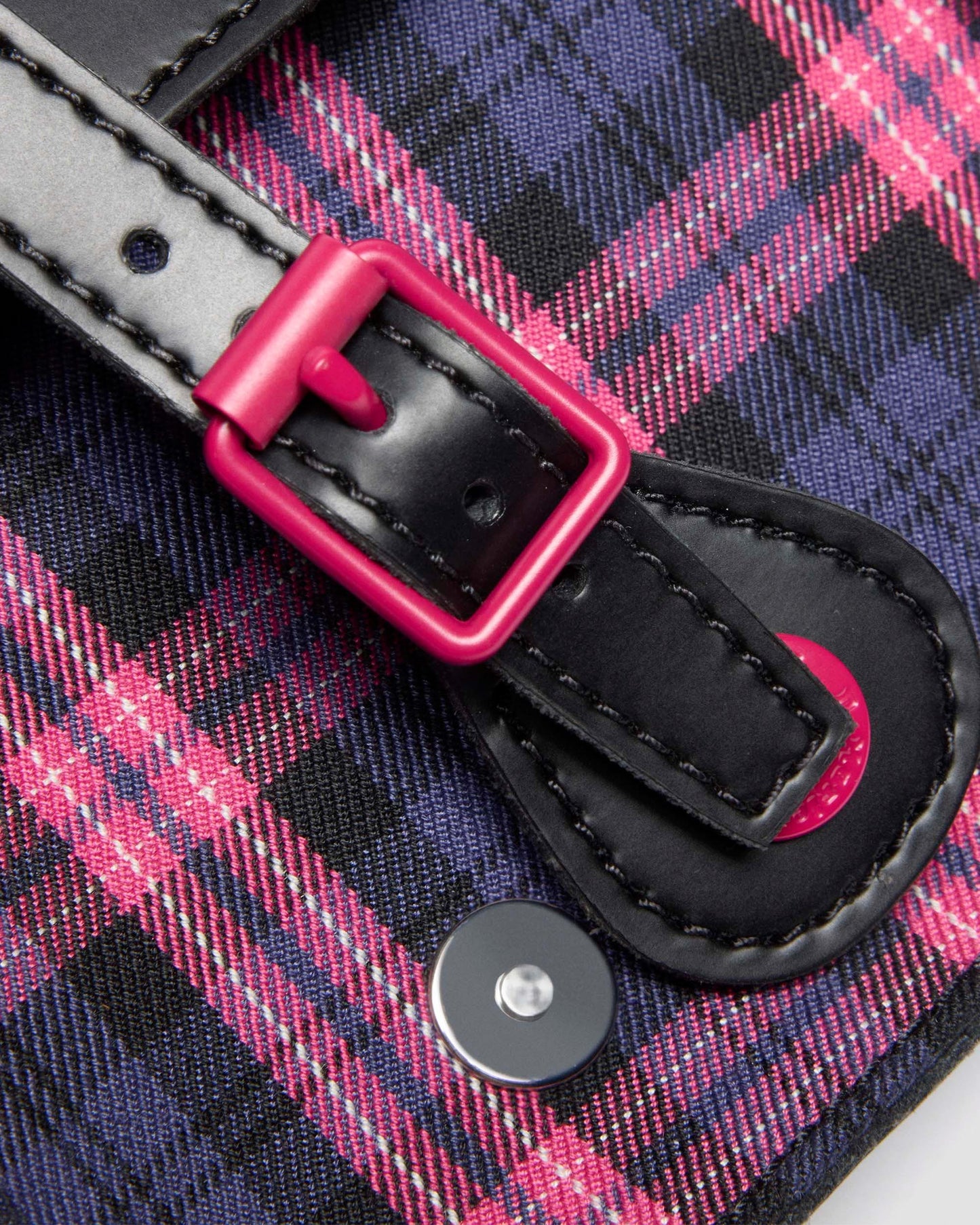 7" Leather & Tartan Satchel