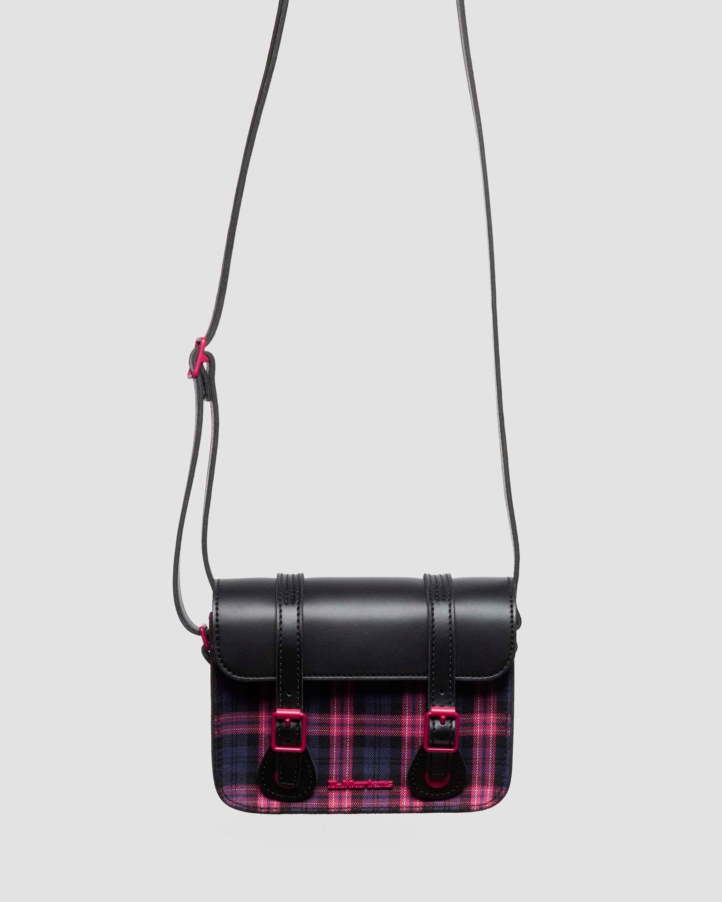 7" Leather & Tartan Satchel