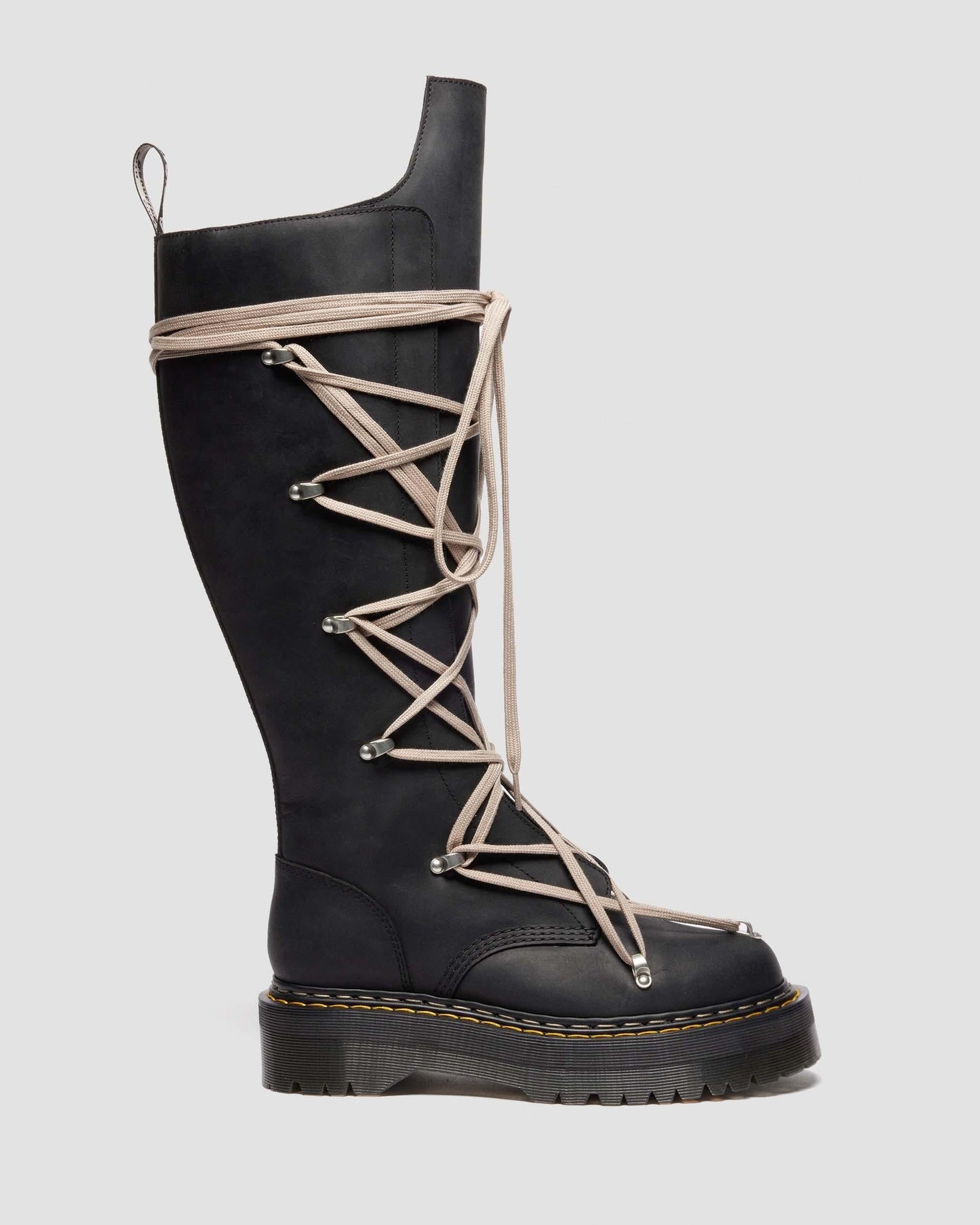 Rick Owens 1B60 Pentalace Leather Boots