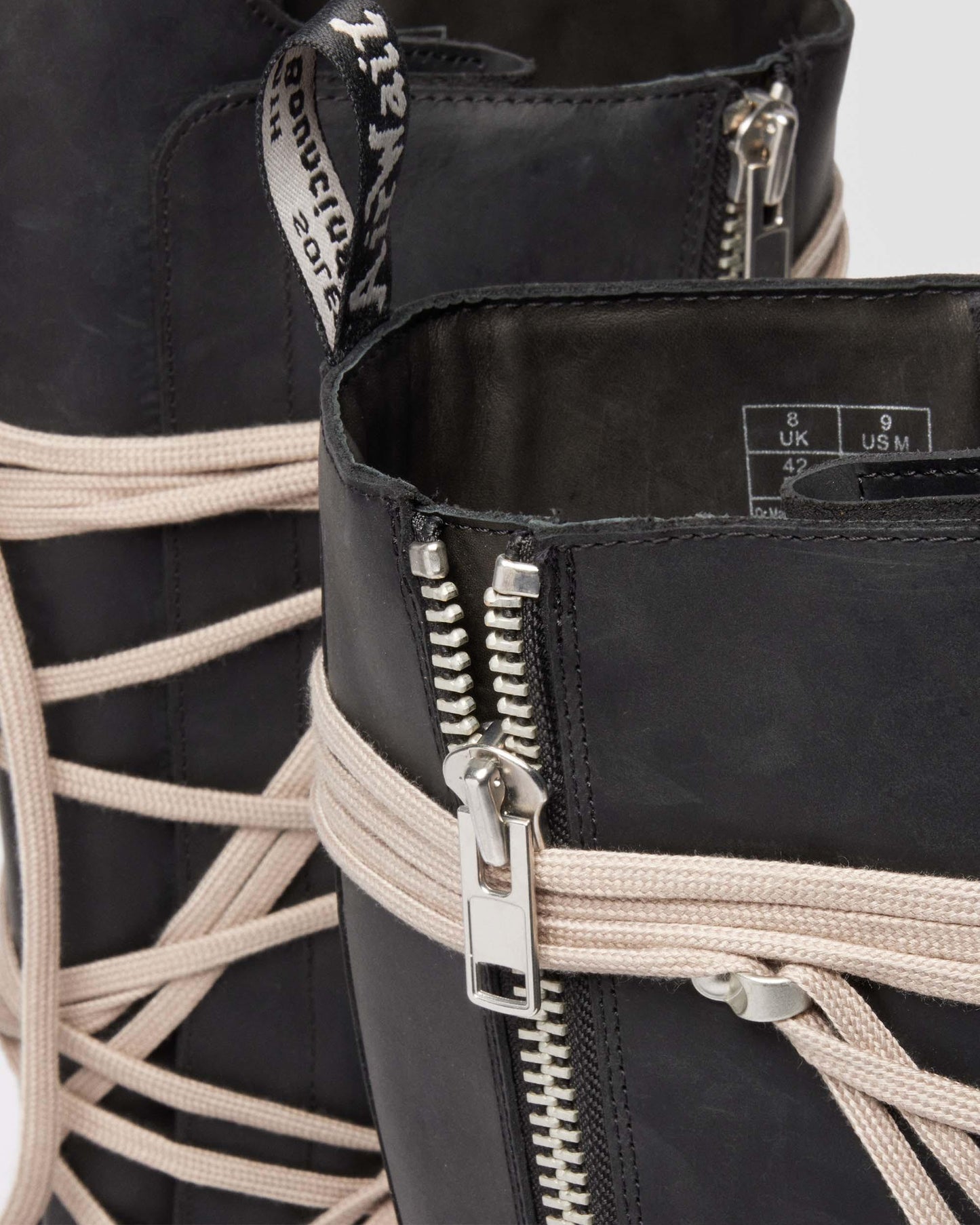Rick Owens 1B60 Pentalace Leather Boots