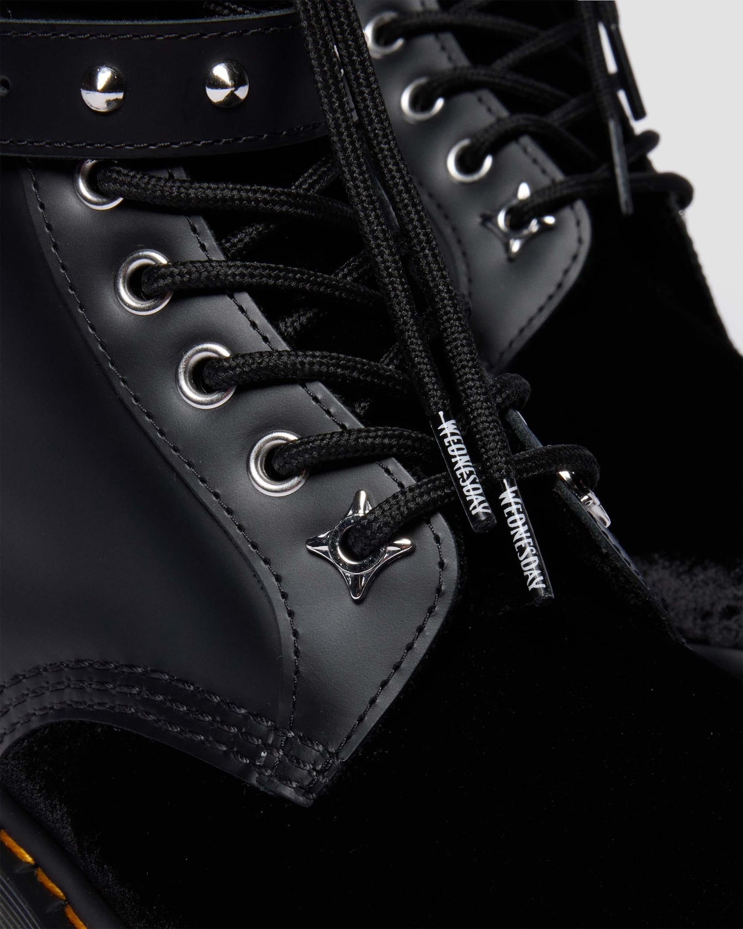 Wednesday 1460 Velvet + Nappa Lux Soft Leather Ankle Boots