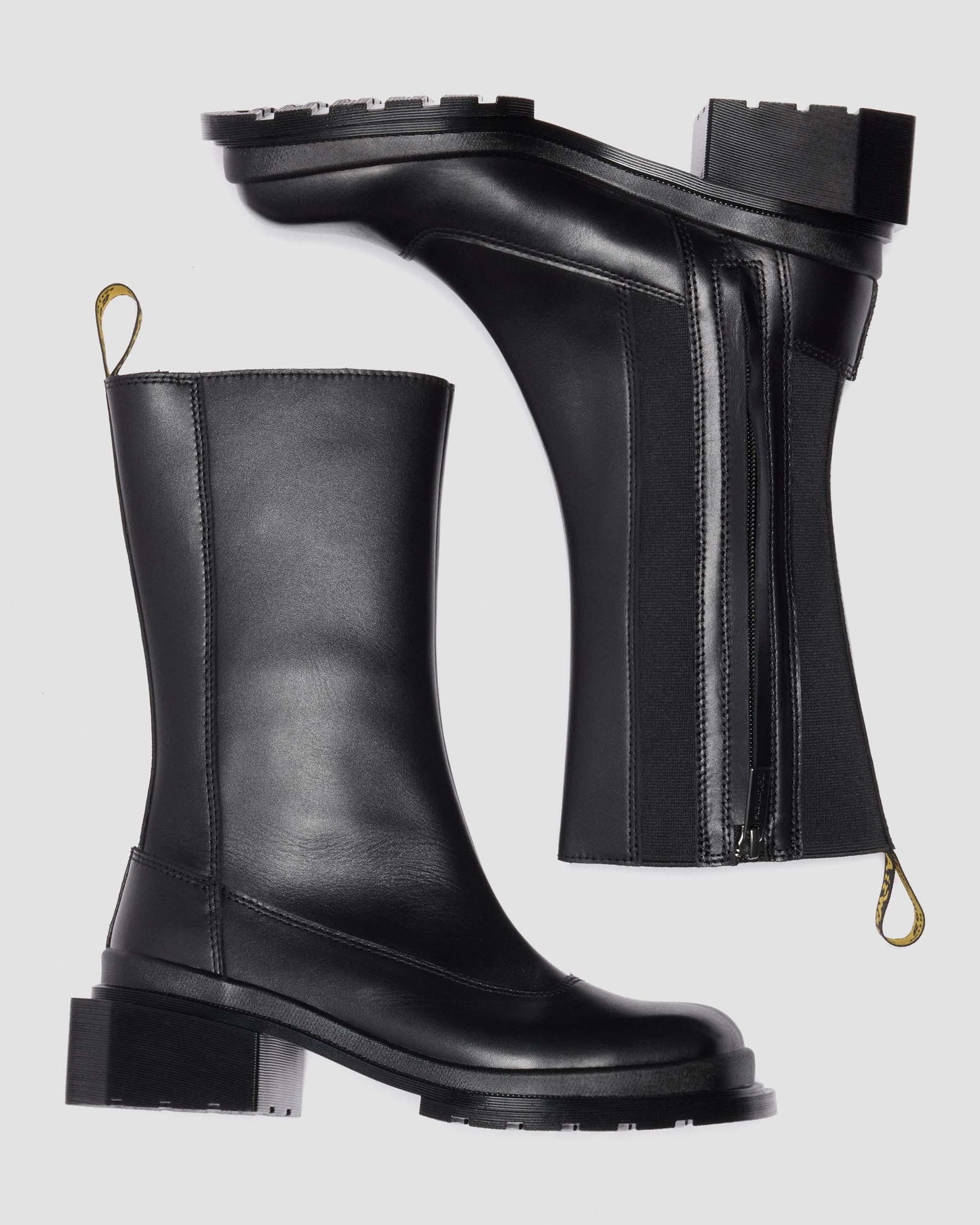 Maybole Hi Square Toe Leather Chelsea Boots