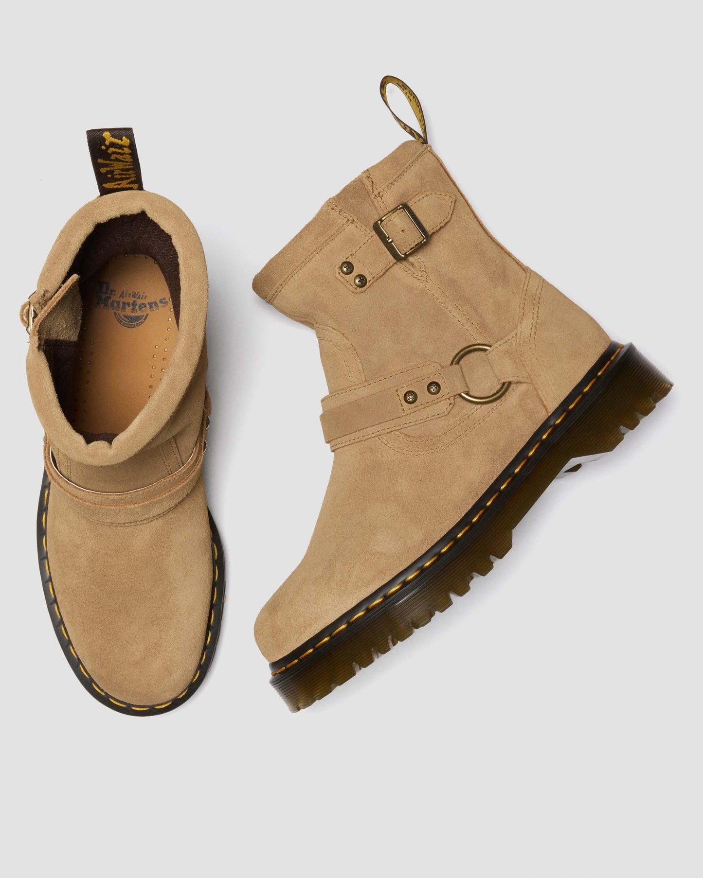 Anistone Harness Suede Biker Boots