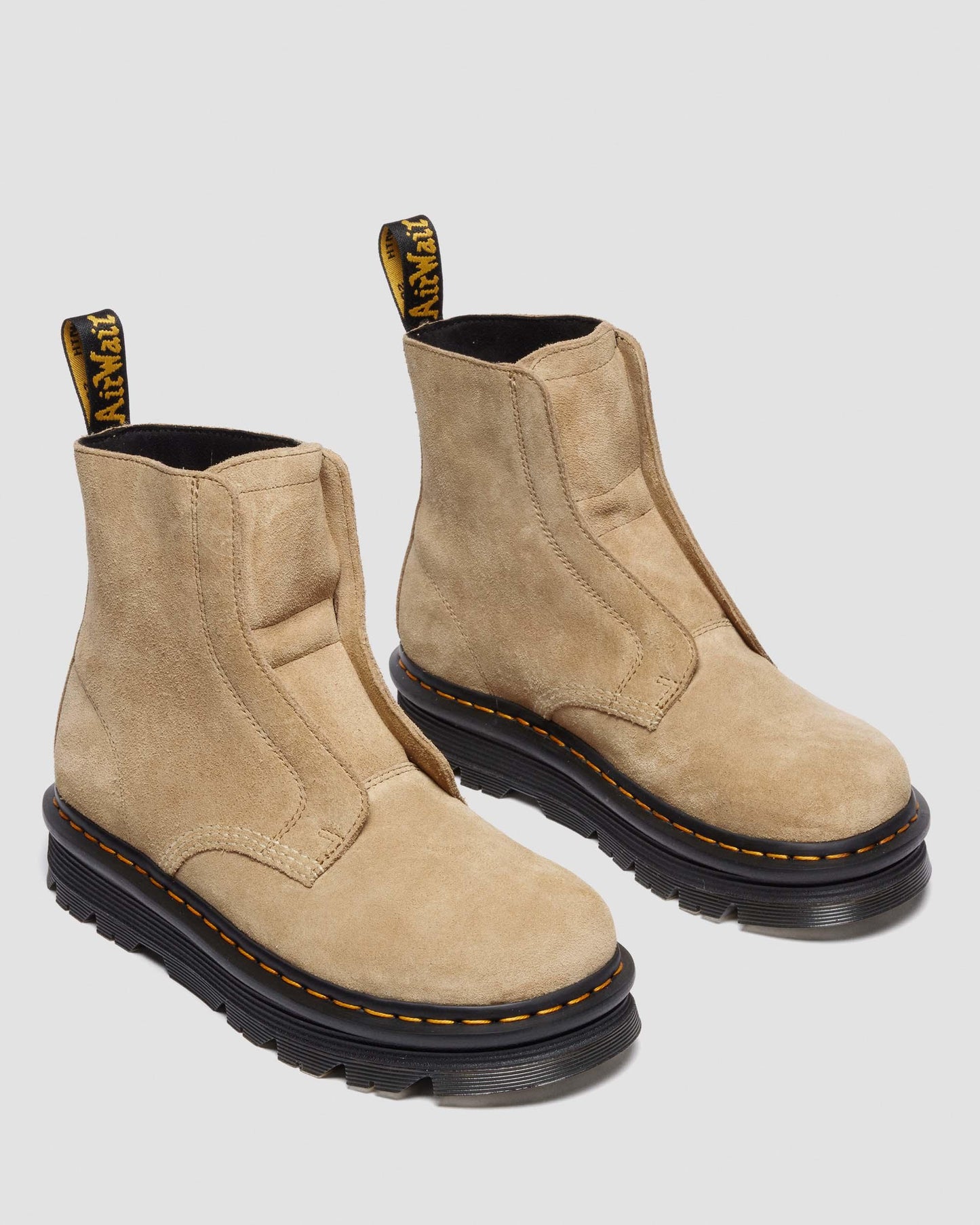 Zebzag Laceless Slip-on Suede Boots