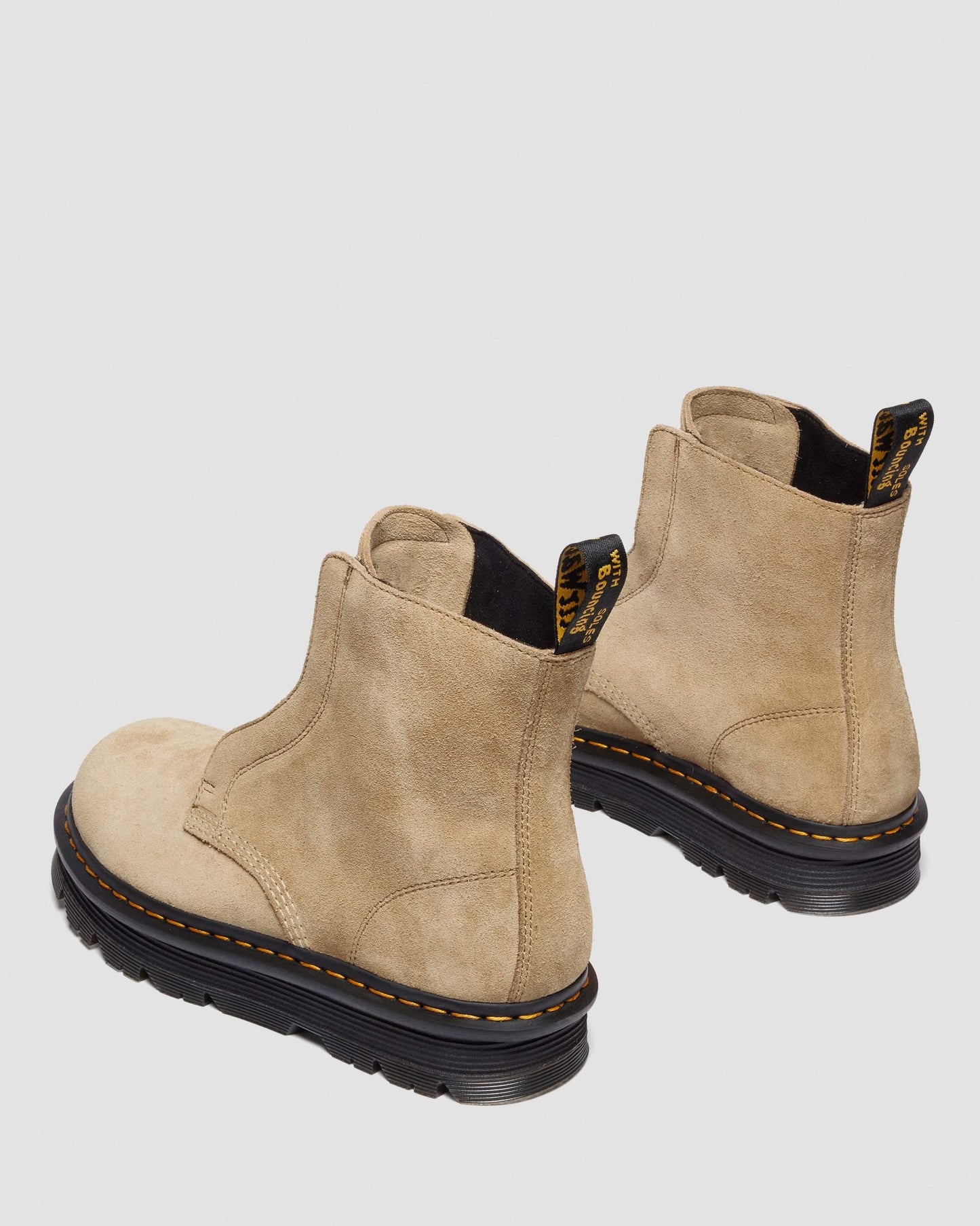 Zebzag Laceless Slip-on Suede Boots