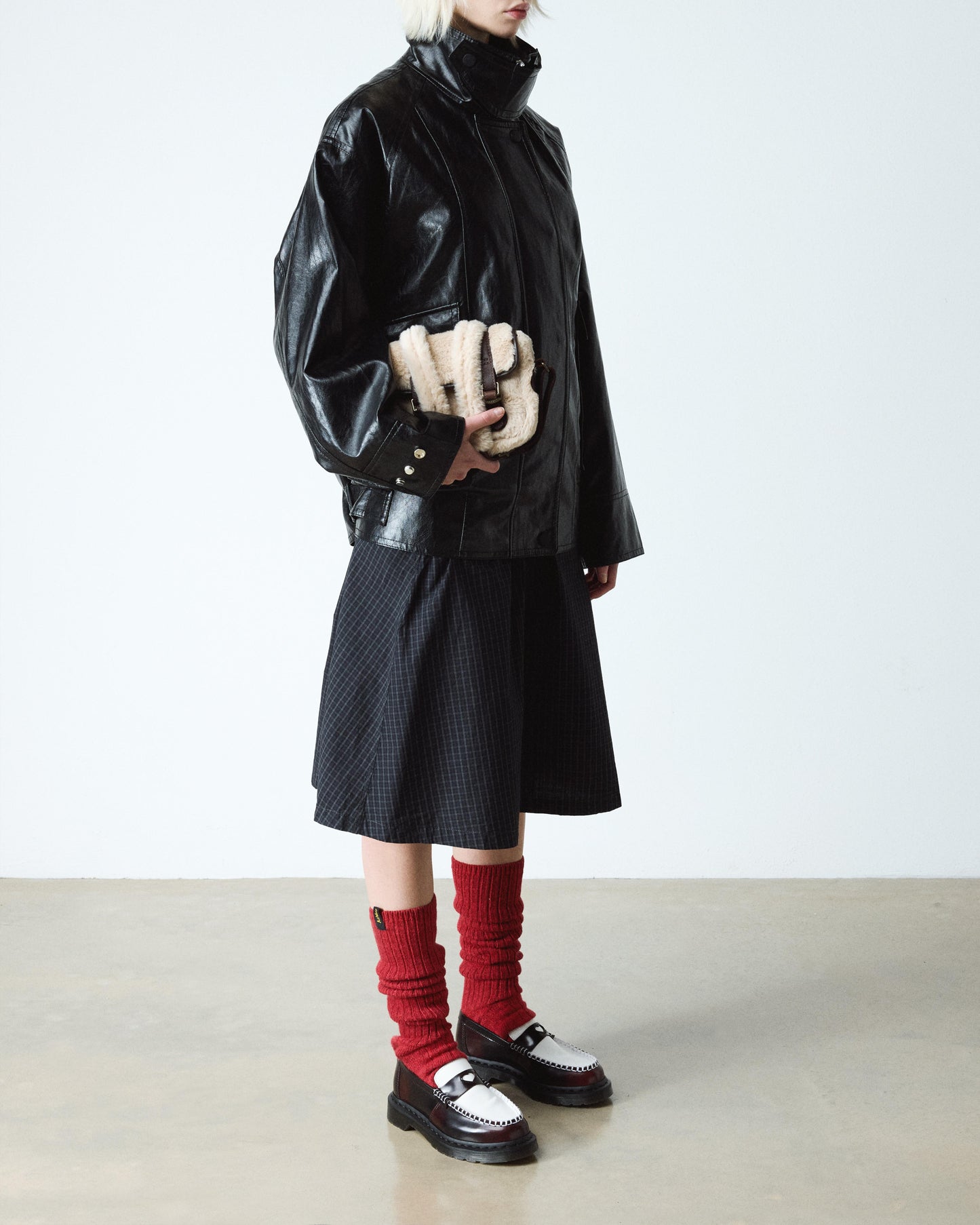 Penton Heart Two-Tone Rub-Off Leather Loafers