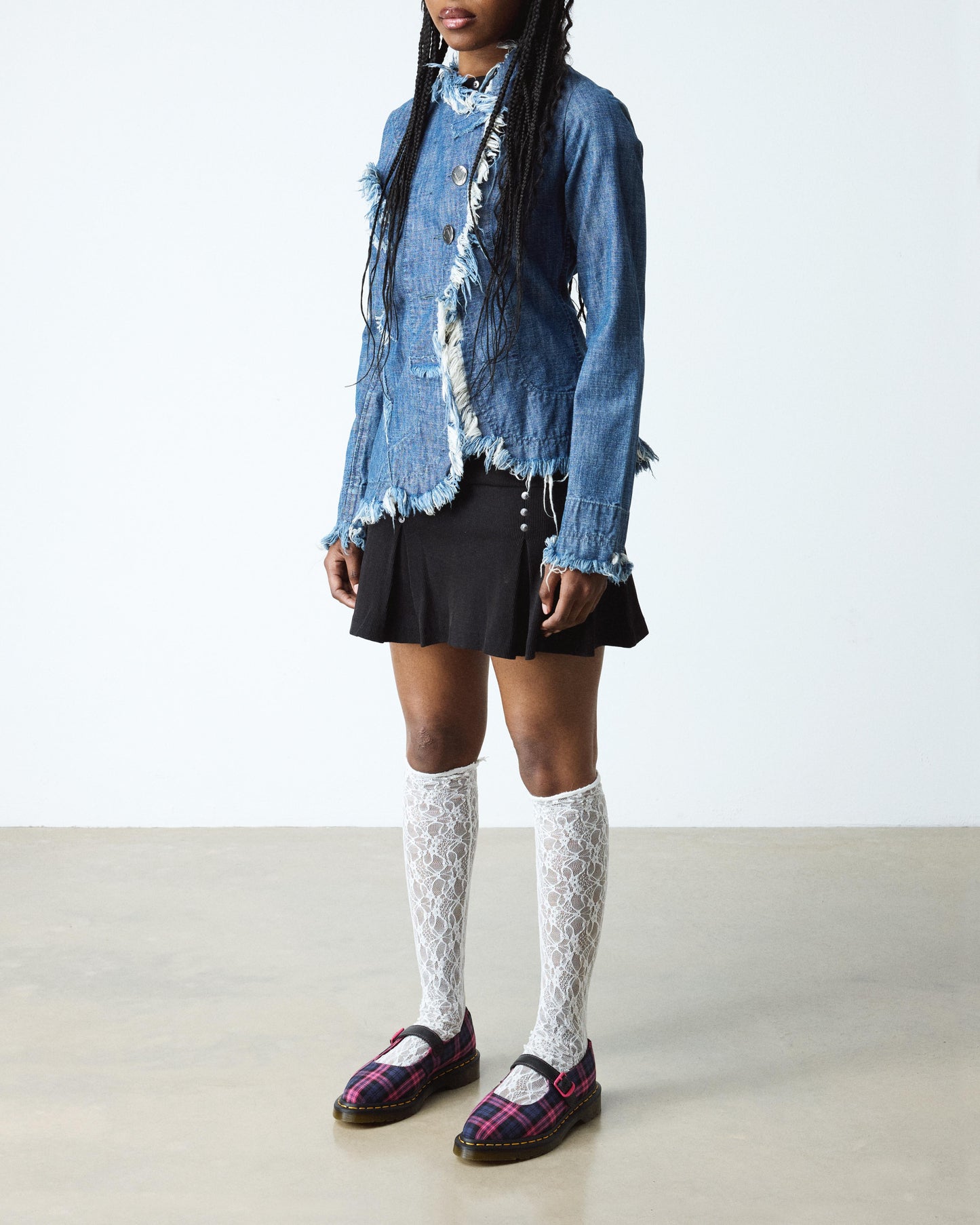 Elphie Tartan Mary Jane Shoes