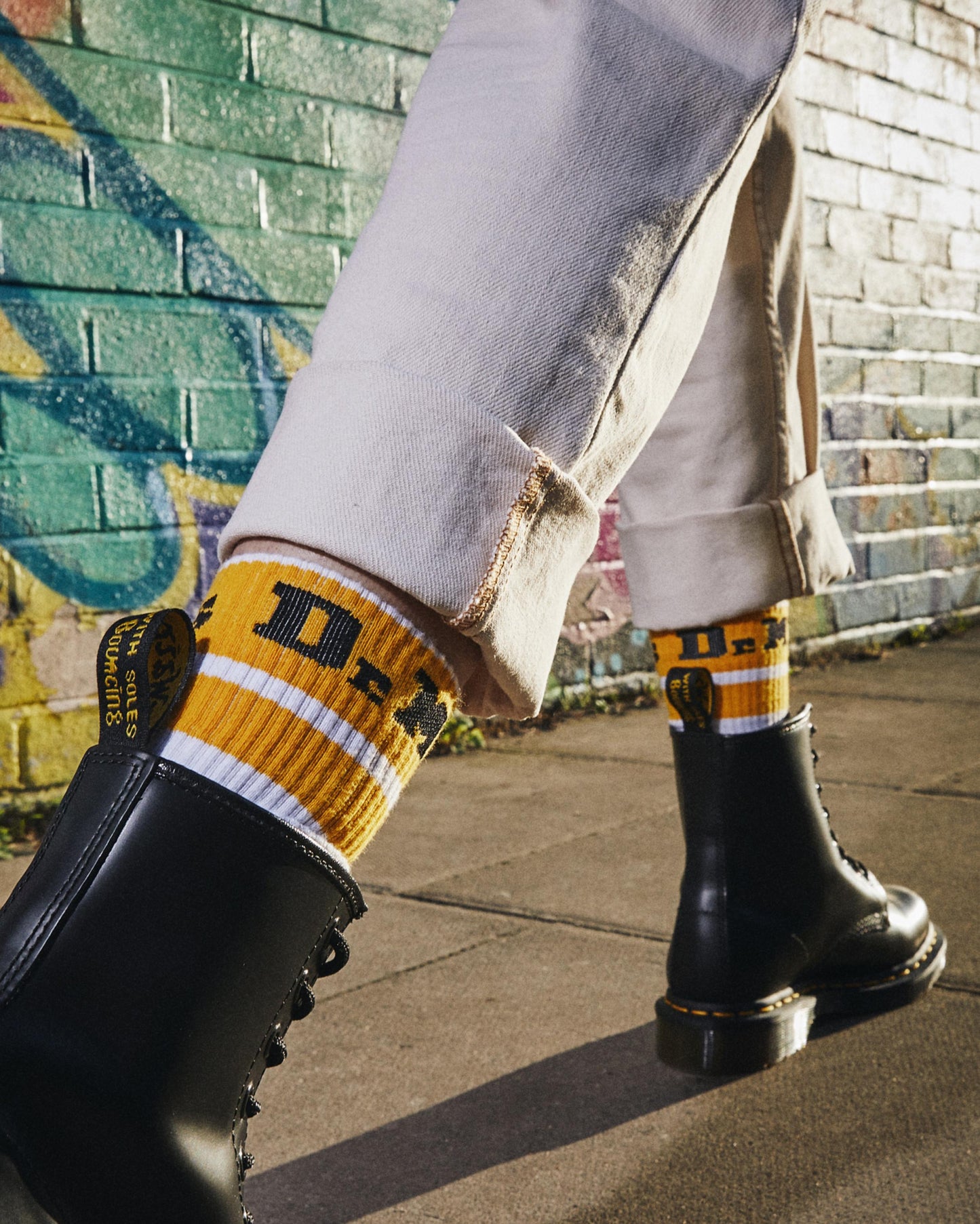 Dr. Martens Logo Cotton Blend Athletic Socks