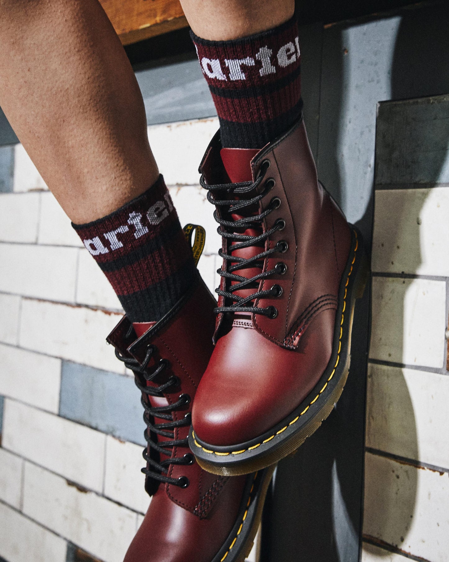 Dr. Martens Logo Cotton Blend Athletic Socks