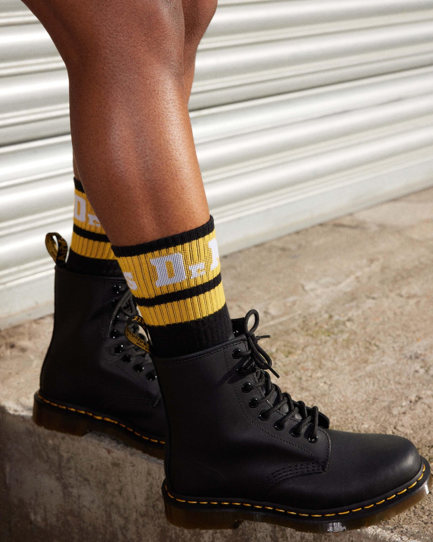 Dr. Martens Logo Cotton Blend Athletic Socks
