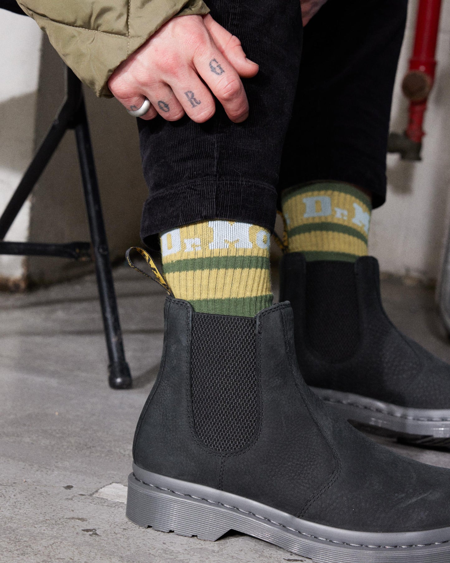Dr. Martens Logo Cotton Blend Athletic Socks